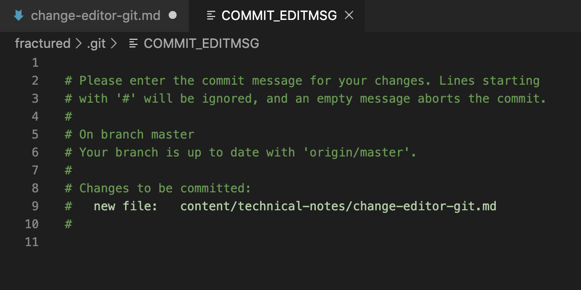 git commit visual code