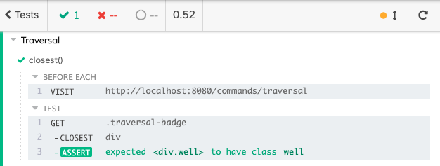 Traversal closest