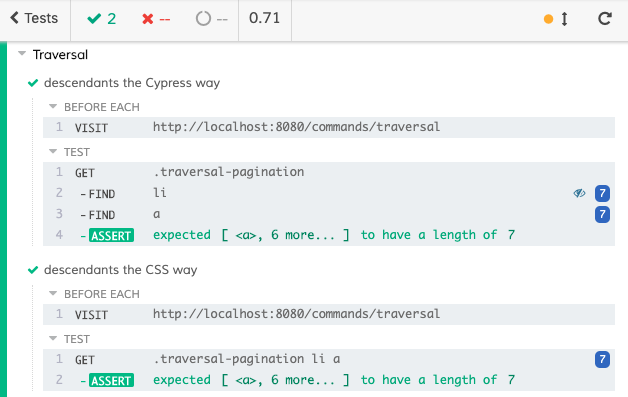 Traversal find